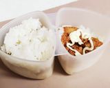 カレーマヨ唐揚げおにぎり作り方3写真