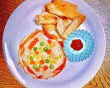 簡単♪食パン1枚なんちゃってピザ&ポテト作り方6写真