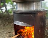 焚き火で調理！羽釜ご飯作り方4写真