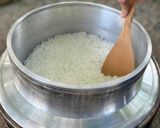 焚き火で調理！羽釜ご飯作り方8写真