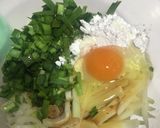 米粉のニラ玉焼き（焼き肉たれ味）作り方2写真