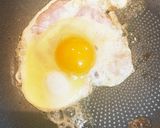 今朝の4w1hサンド「ハムエッグ」作り方1写真
