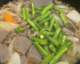具沢山味噌仕立ての牛汁、呉豆腐添え作り方4写真