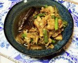鶏と茄子とキノコの揚げ出し♪作り方5写真