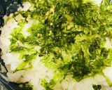 市販パック活用●やまかけネギたたき丼作り方1写真