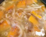 甘さ引き立つ＊かぼちゃとベーコンのスープ作り方4写真