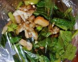 レンチン小松菜と薄揚げ＆シメジの明太和え作り方3写真