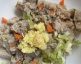 アジのすり身団子と干皮豆腐作り方1写真
