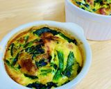 冷凍ほうれん草とウインナーのココット作り方3写真