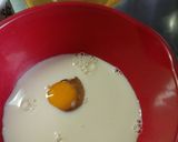 抹茶とゆであずきの炊飯器ケーキ作り方1写真