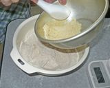 米粉と全粒粉でコリコリ、もちもち餡巻万頭作り方2写真