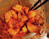 海苔香る♪ヤンニョムシーチキンじゃがいも作り方4写真