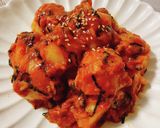 海苔香る♪ヤンニョムシーチキンじゃがいも作り方5写真
