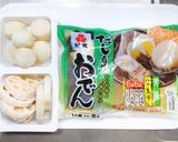 冷凍の里芋と冷凍のレンコンを足したおでん作り方1写真