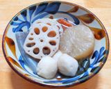 冷凍の里芋と冷凍のレンコンを足したおでん作り方4写真