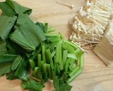 小松菜とえのきの梅煮作り方1写真