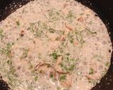 鯛のポワレ　春菊と舞茸のクリームソース作り方7写真