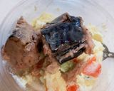 簡単おつまみ☆ポテトサラダのサバ缶和え作り方2写真
