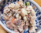 簡単おつまみ☆ポテトサラダのサバ缶和え作り方4写真