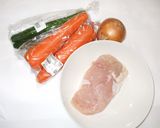 野菜と鶏むね肉の甘酢漬け♪簡単作り方1写真