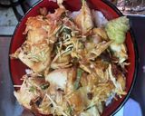そうめん唐揚げ丼　ネギワサビ味作り方5写真