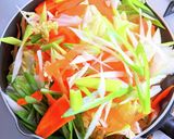 餅入り中華スープ作り方5写真