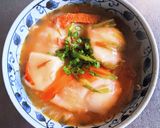 餅入り中華スープ作り方10写真