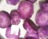 紫芋スイートポテトシャルロットケーキ作り方4写真