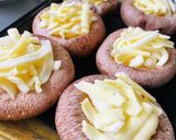 でっかい椎茸の・味噌マヨチーズ焼き作り方5写真
