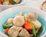 里芋と鶏肉の旨煮作り方1写真
