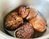 椎茸と椎茸の軸入り・炊き込みご飯作り方3写真