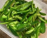 【お弁当】塩昆布で和風無限ピーマン作り方1写真