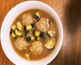ナスと厚揚げ団子のほっこり味噌汁作り方7写真