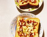 鶏そぼろとチーズのトースト作り方6写真