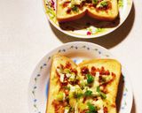 鶏そぼろとチーズのトースト作り方7写真