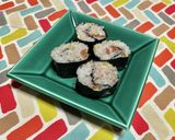 超簡単☆旨味堪能！しらす梅の納豆海苔巻き作り方7写真