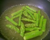 小鉢～アスパラとレタスの生姜醤油和え作り方1写真