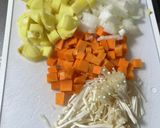 野菜ゴロゴロ☆アサリのクラムチャウダー風作り方1写真