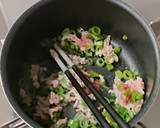 担々風。挽き肉ともやしのお味噌汁作り方2写真
