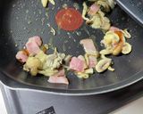 マコモダケ・きのこ・ベーコンのパスタ作り方3写真