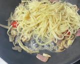 マコモダケ・きのこ・ベーコンのパスタ作り方5写真