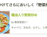 鶏油入り野菜炒め作り方12写真