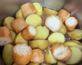 味シミシミ！ジャガイモと油麩の照り煮作り方3写真