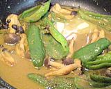辛うま♪たらのグリーンカレーソース作り方3写真