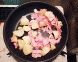 簡単☆カルボナーラジャーマンポテト作り方2写真