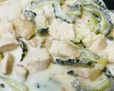 鶏肉＆ゴーヤーの目玉やきグラタン作り方3写真