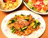 米粉で作る⭐豚とキュウリのピリ辛炒め作り方4写真