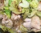鶏もも肉ときゃべつのごま油ぽん酢炒め作り方3写真