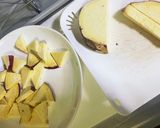 秋スイーツ☆さつま芋と林檎の天板ケーキ。作り方1写真