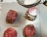 米粉☆和牛こま切れdeポテト巻き作り方9写真